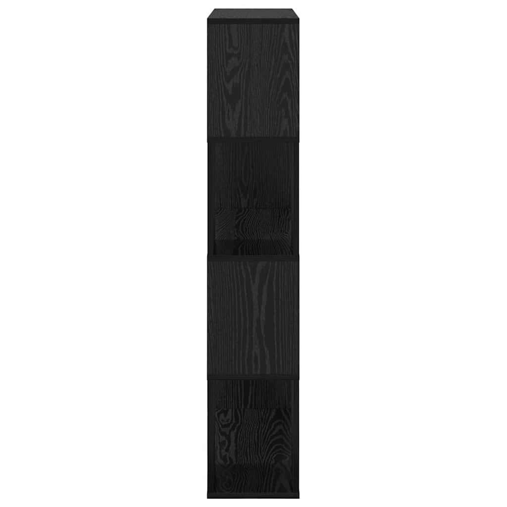 Tv-meubelset Wandgemonteerd Zwart 80 x 24 x 125 cm Bewerkt hout is nu te koop bij PeponiXL, paradijselijk wonen!
