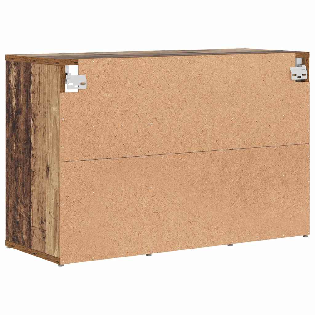 Schoenenkast met plank Oudhout 77,5 x 30 x 51 cm Bewerkt hout is nu te koop bij PeponiXL, paradijselijk wonen!