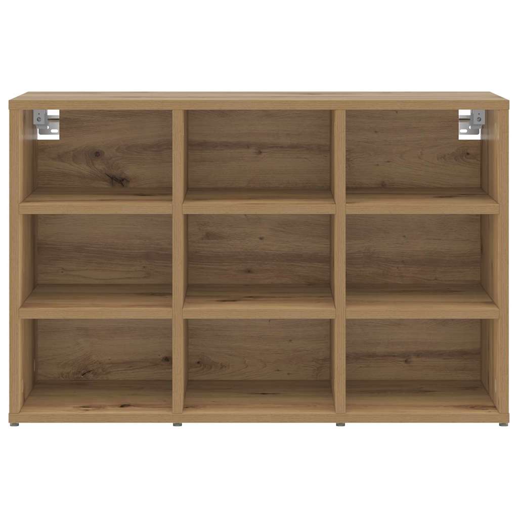 Schoenenkast Artisan Eiken 77,5 x 30 x 51 cm Bewerkt hout is nu te koop bij PeponiXL, paradijselijk wonen!
