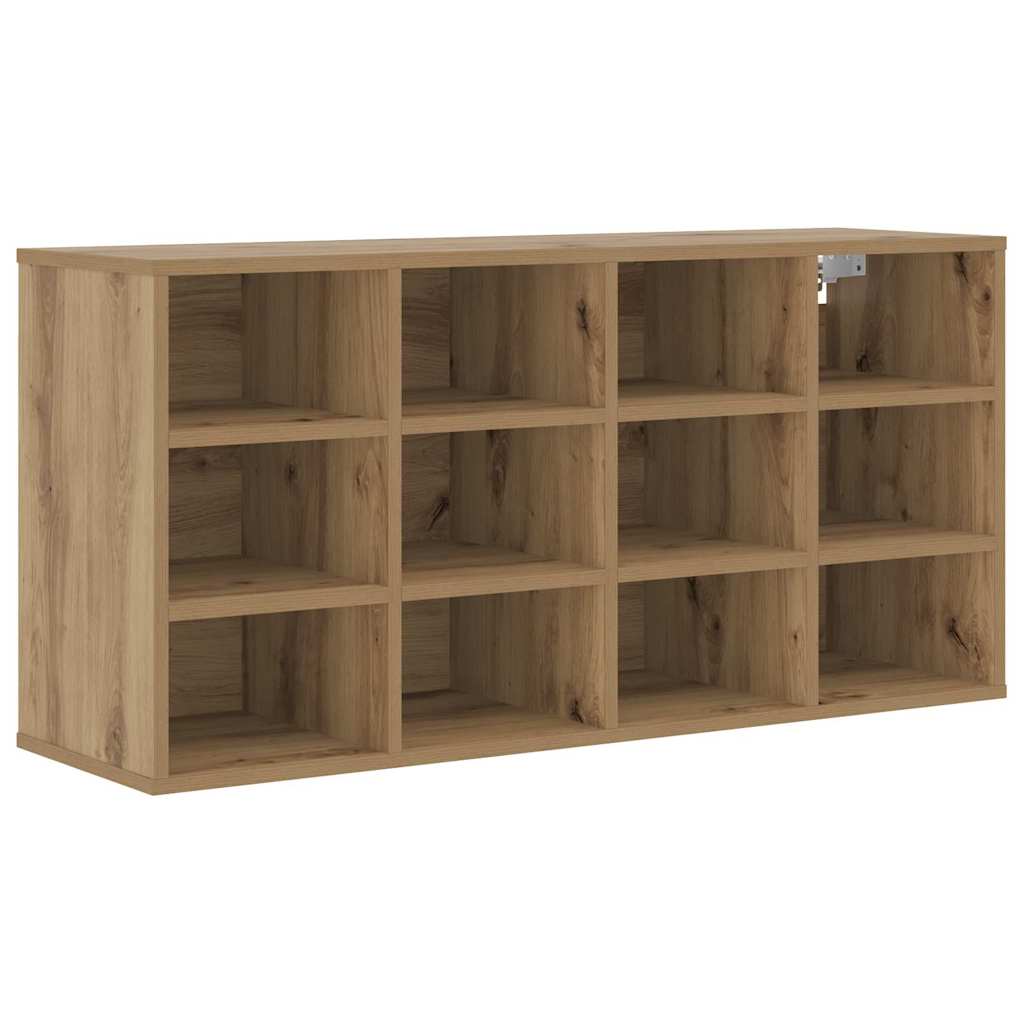 Schoenenkast Artisan Eiken 103 x 30 x 51 cm Bewerkt hout is nu te koop bij PeponiXL, paradijselijk wonen!