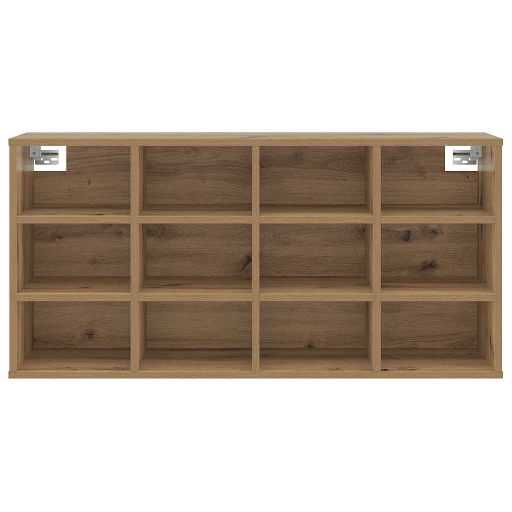 Schoenenkast Artisan Eiken 103 x 30 x 51 cm Bewerkt hout is nu te koop bij PeponiXL, paradijselijk wonen!