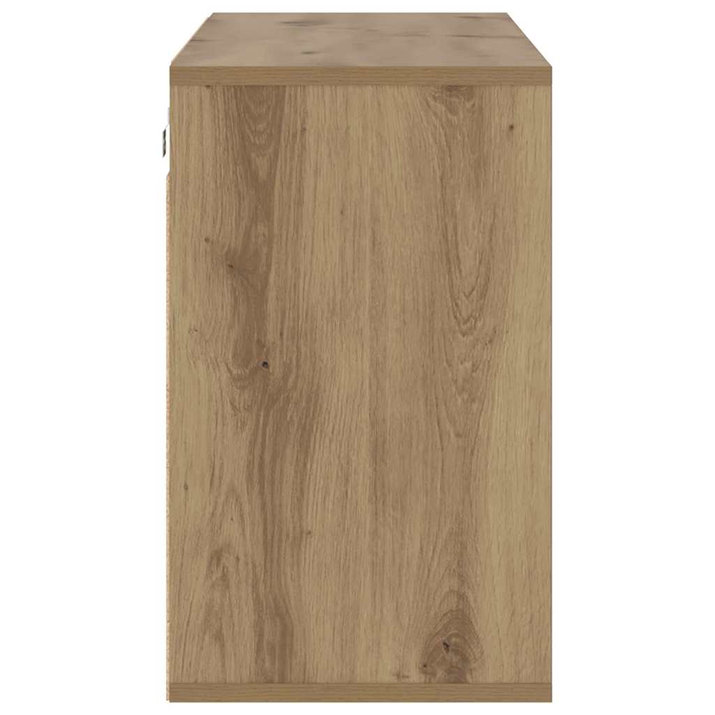 Schoenenkast Artisan Eiken 103 x 30 x 51 cm Bewerkt hout is nu te koop bij PeponiXL, paradijselijk wonen!