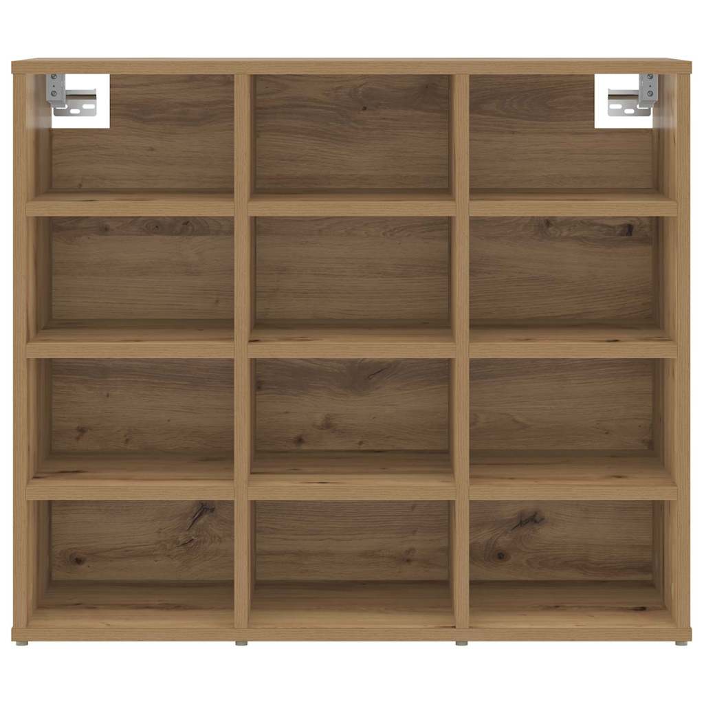 Schoenenkast Artisan Eiken 77,5 x 30 x 67 cm Bewerkt hout is nu te koop bij PeponiXL, paradijselijk wonen!