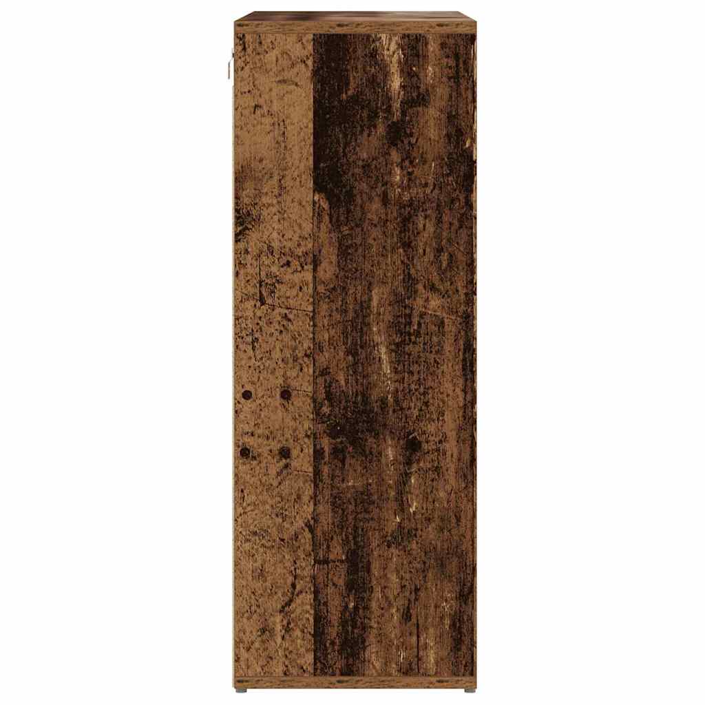 Schoenenkast met plank Oudhout 77,5 x 30 x 83,5 cm Bewerkt hout is nu te koop bij PeponiXL, paradijselijk wonen!