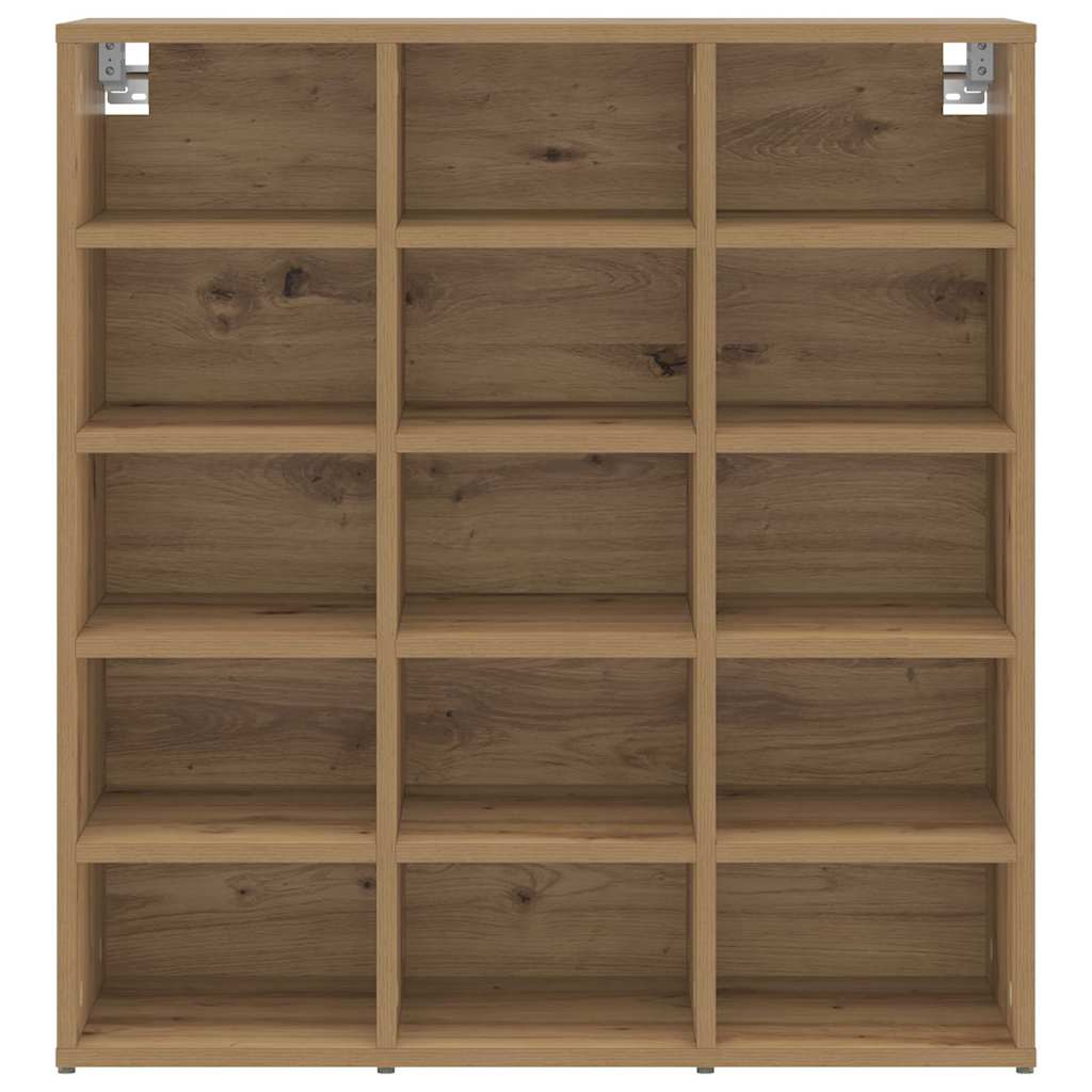 Schoenenkast Artisan Eiken 77,5 x 30 x 83,5 cm Bewerkt hout is nu te koop bij PeponiXL, paradijselijk wonen!