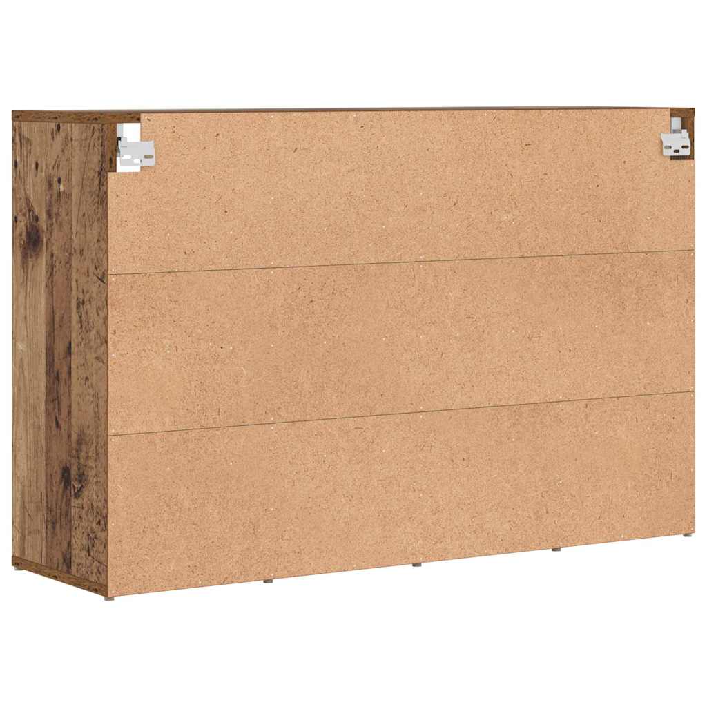 Schoenenkast met plank Oudhout 103 x 30 x 67 cm Bewerkt hout is nu te koop bij PeponiXL, paradijselijk wonen!