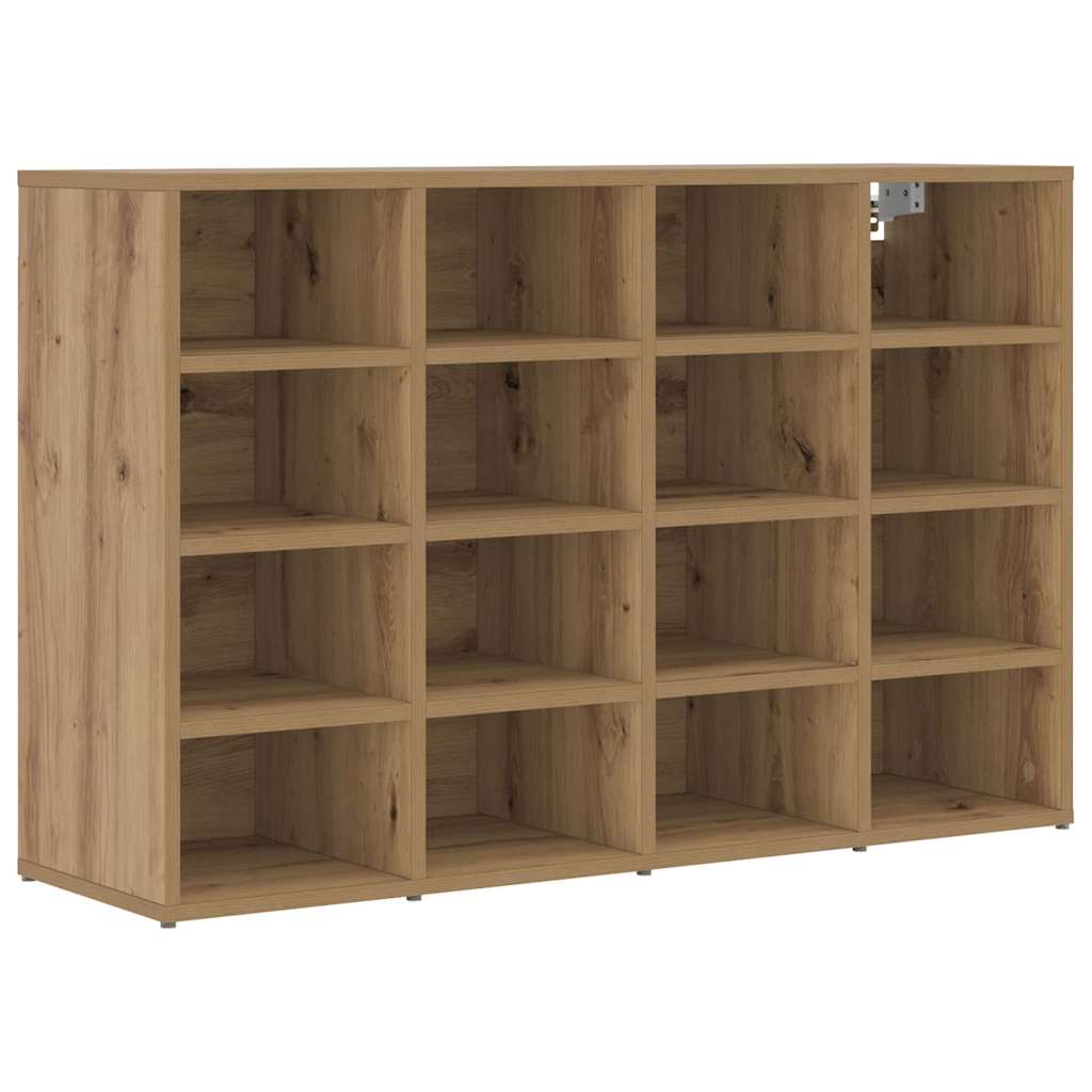 Schoenenkast Artisan Eiken 103 x 30 x 67 cm Bewerkt hout is nu te koop bij PeponiXL, paradijselijk wonen!