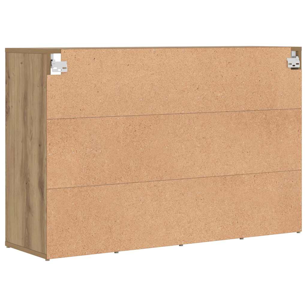 Schoenenkast Artisan Eiken 103 x 30 x 67 cm Bewerkt hout is nu te koop bij PeponiXL, paradijselijk wonen!