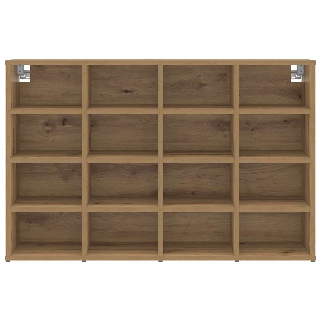 Schoenenkast Artisan Eiken 103 x 30 x 67 cm Bewerkt hout is nu te koop bij PeponiXL, paradijselijk wonen!