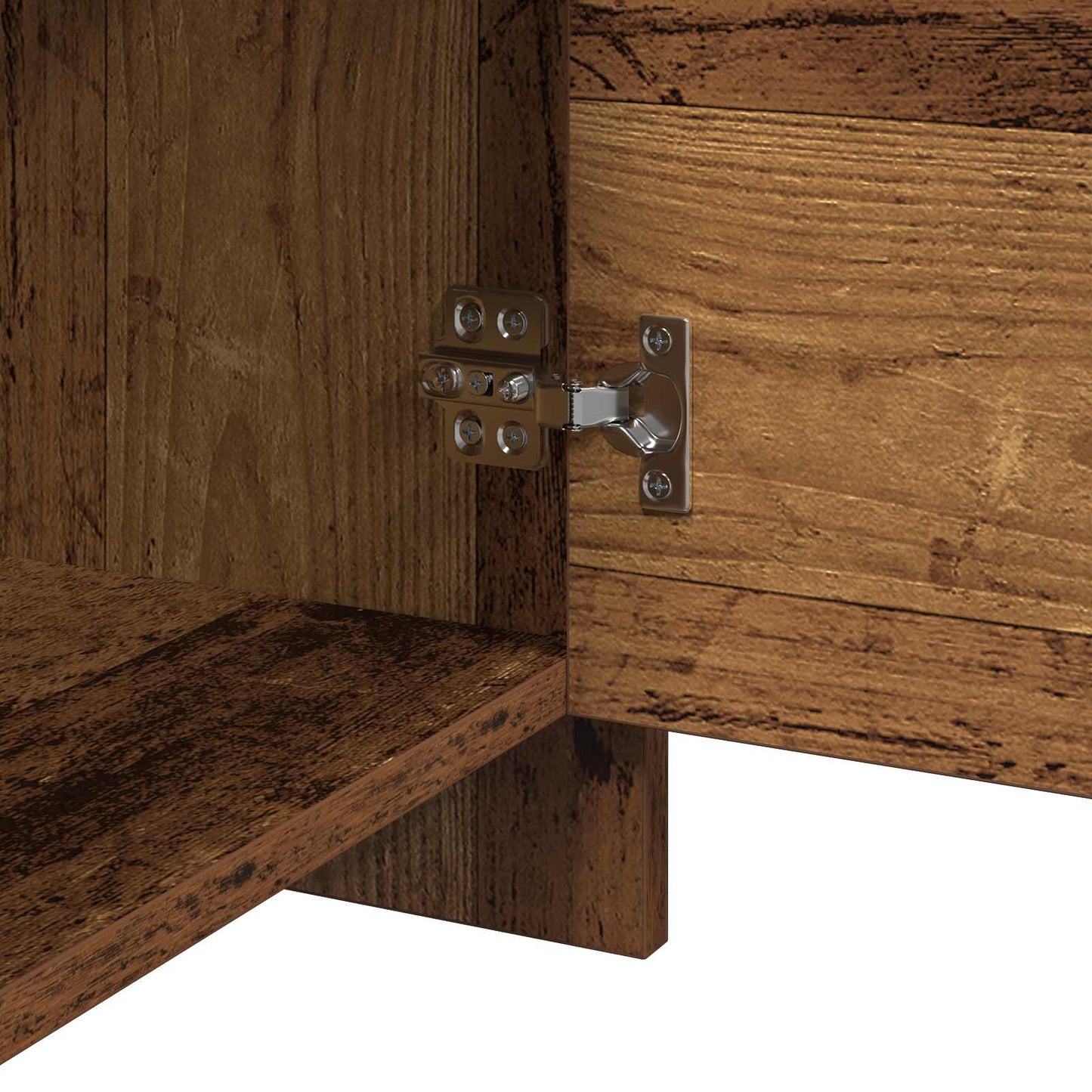 Nachtkastje Oudhout 45 x 34 x 44,5 cm Bewerkt hout is nu te koop bij PeponiXL, paradijselijk wonen!