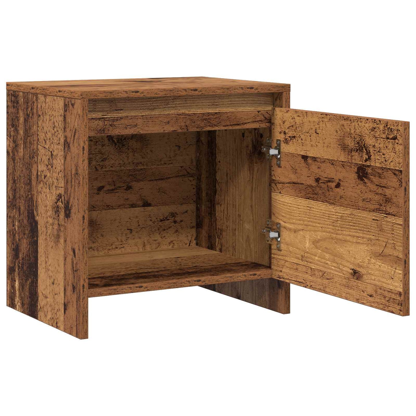 Nachtkastje Oudhout 45 x 34 x 44,5 cm Bewerkt hout is nu te koop bij PeponiXL, paradijselijk wonen!