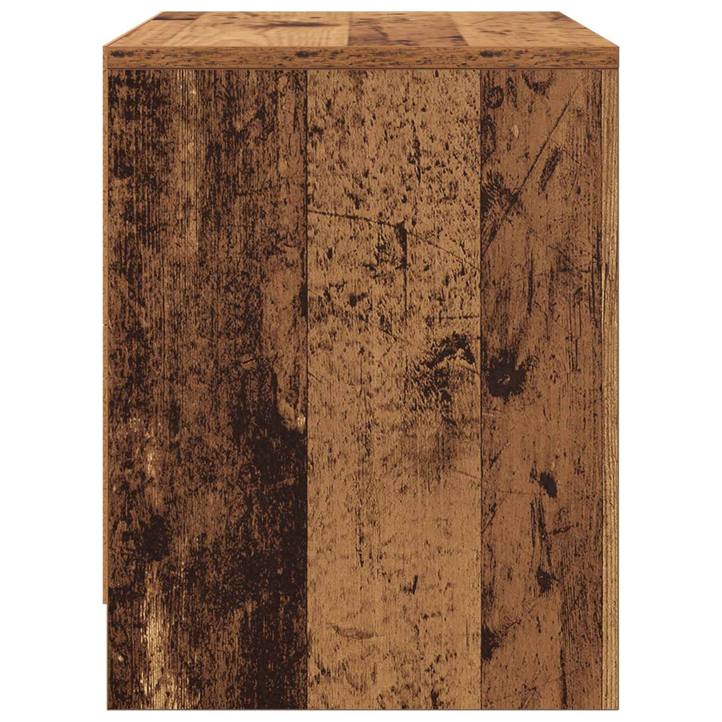 Nachtkastje Oudhout 45 x 34 x 44,5 cm Bewerkt hout is nu te koop bij PeponiXL, paradijselijk wonen!