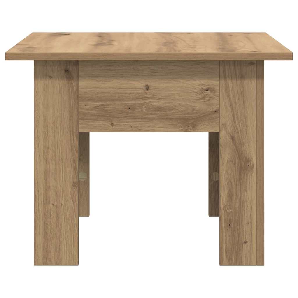 Salontafel Artisan Eiken 55 x 55 x 42 cm Bewerkt hout is nu te koop bij PeponiXL, paradijselijk wonen!
