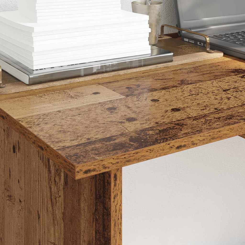 Bureau met lade Oudhout 100 x 50 x 76 cm Bewerkt hout is nu te koop bij PeponiXL, paradijselijk wonen!