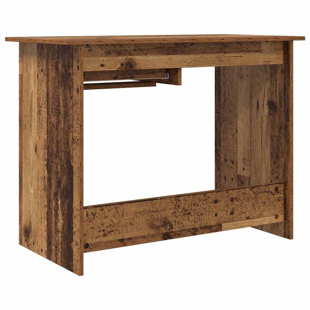 Bureau met lade Oudhout 100 x 50 x 76 cm Bewerkt hout is nu te koop bij PeponiXL, paradijselijk wonen!