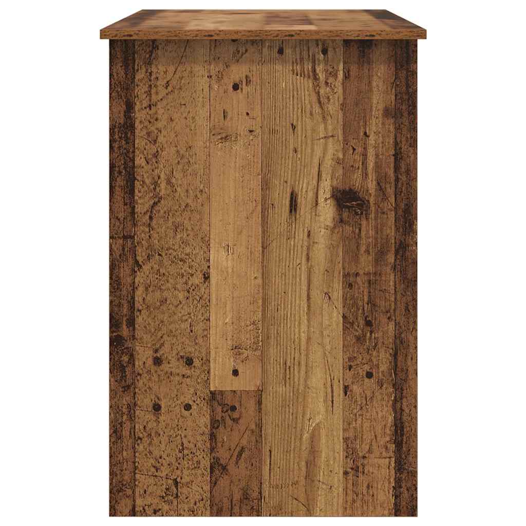 Bureau met lade Oudhout 100 x 50 x 76 cm Bewerkt hout is nu te koop bij PeponiXL, paradijselijk wonen!