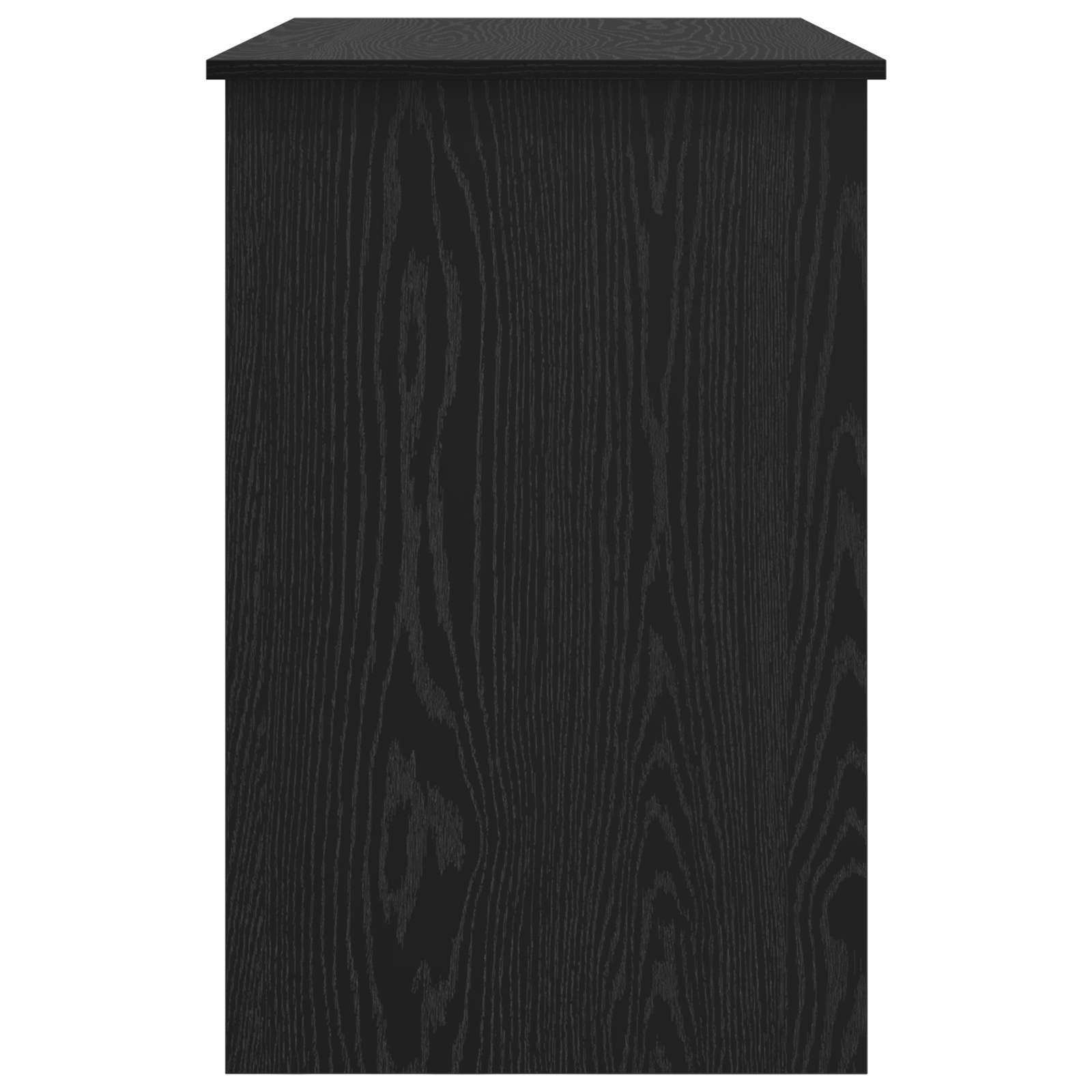 Bureau met lade Zwart Eiken 100 x 50 x 76 cm Bewerkt hout is nu te koop bij PeponiXL, paradijselijk wonen!