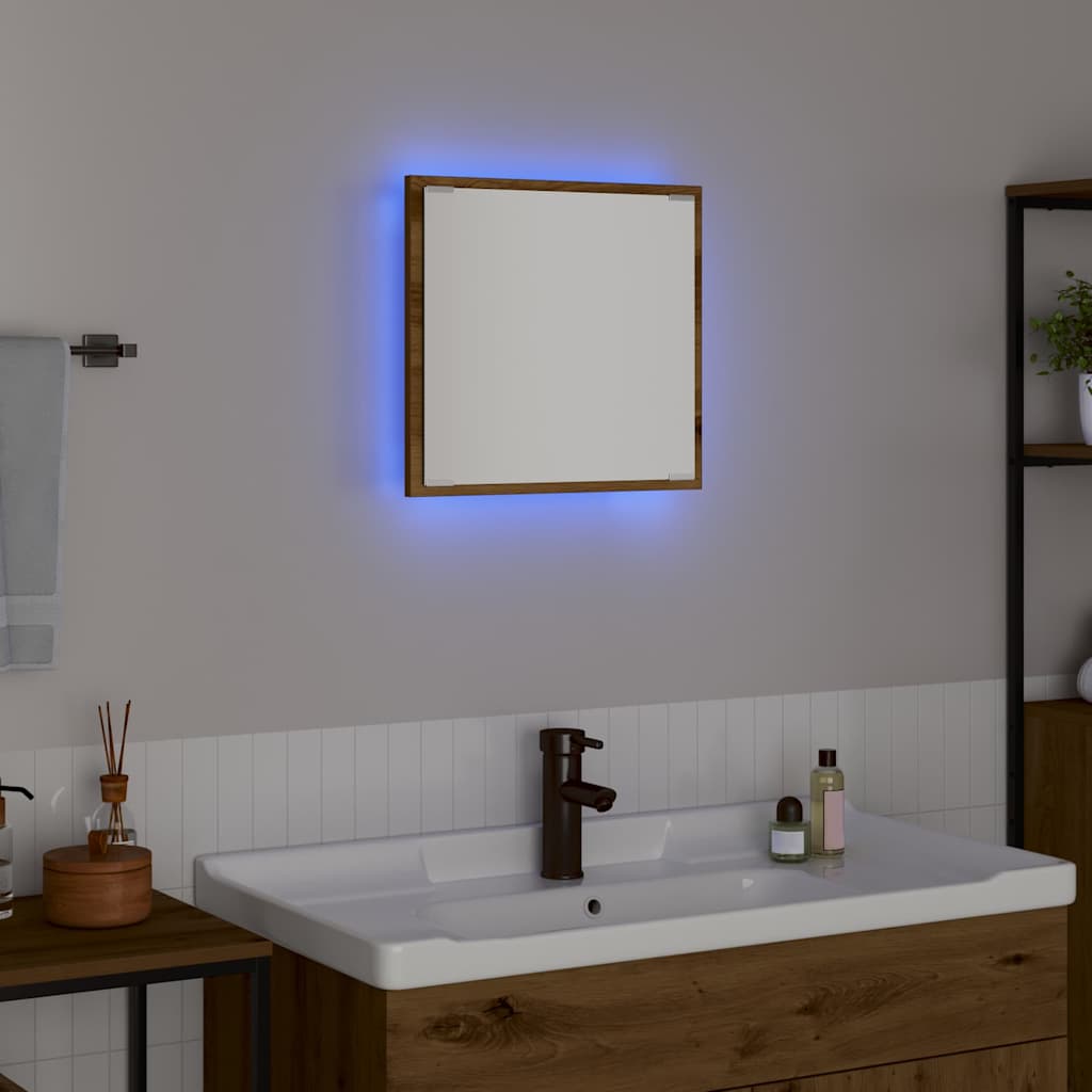 LED Badkamer Spiegel met spiegel Artisan Eiken 40 x 37 x 8.5 cm is nu te koop bij PeponiXL, paradijselijk wonen!