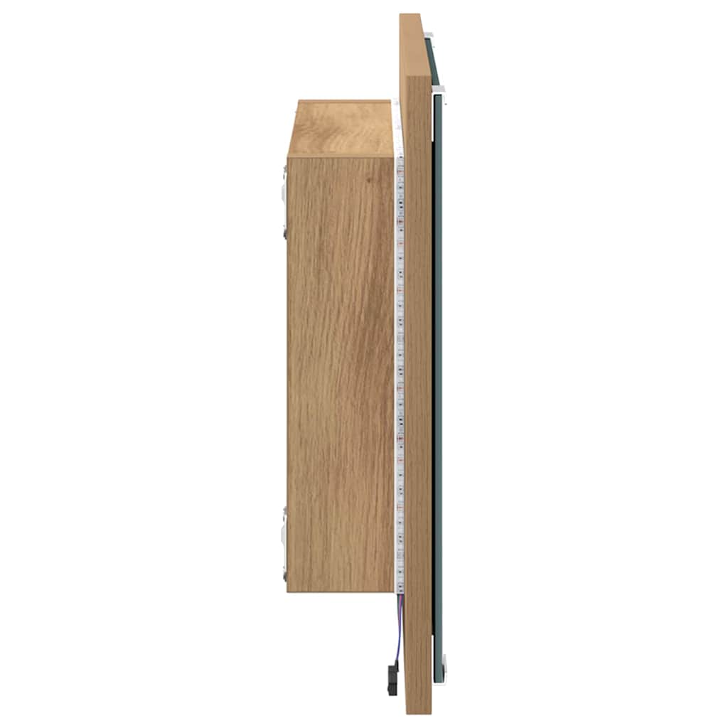 LED Badkamer Spiegel met spiegel Artisan Eiken 40 x 37 x 8.5 cm is nu te koop bij PeponiXL, paradijselijk wonen!