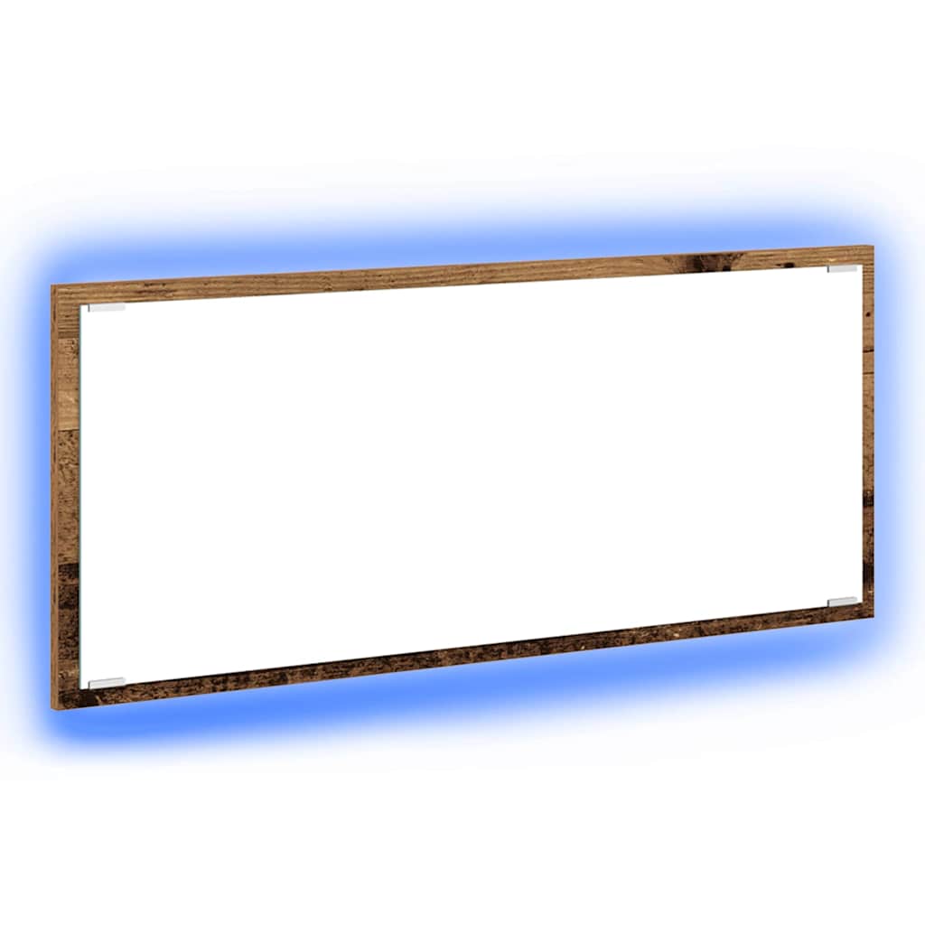 Spiegel Wandgemonteerd Oud Hout 90 x 8,5 x 37 cm Bewerkt hout is nu te koop bij PeponiXL, paradijselijk wonen!