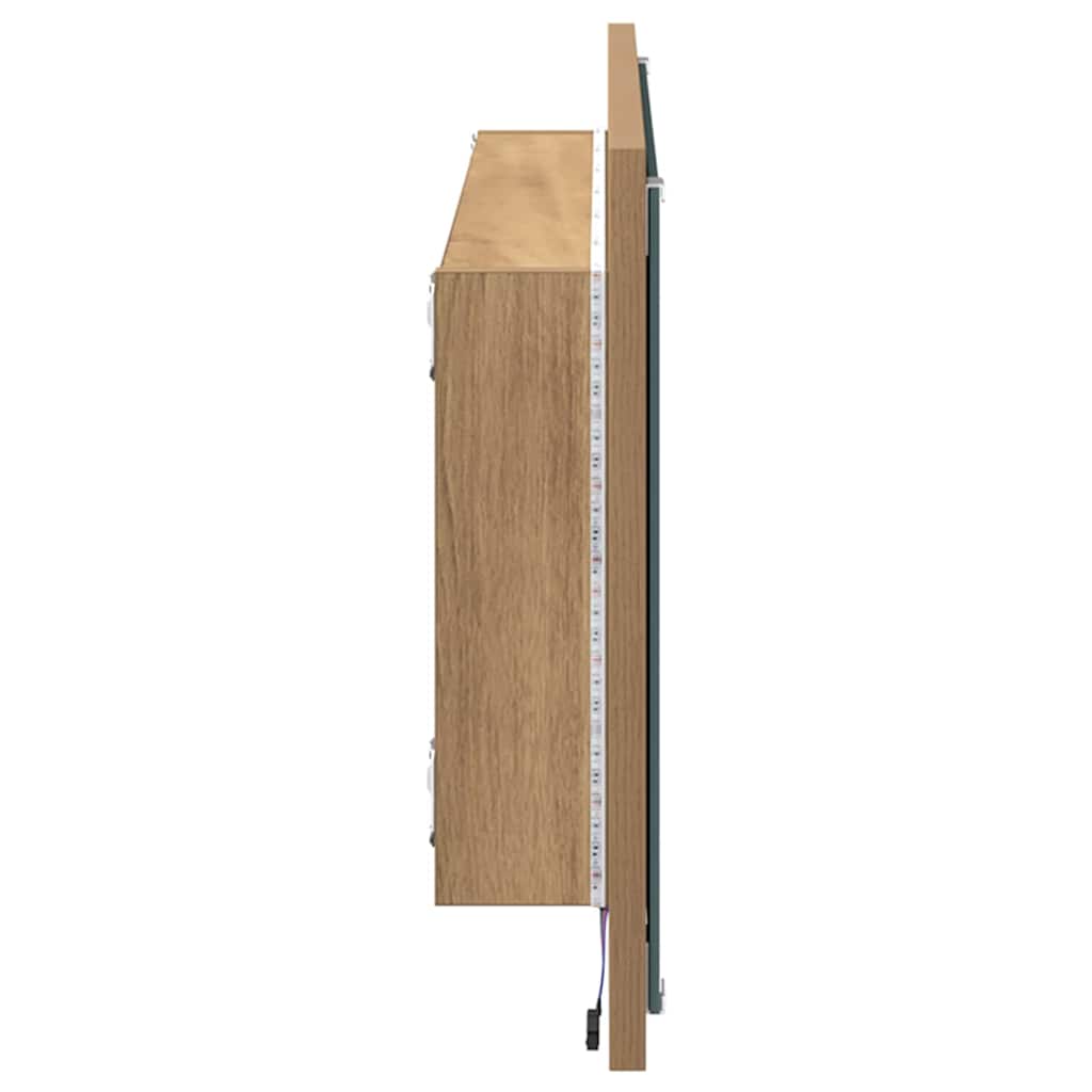 Spiegel met spiegel Artisan Eiken 90 x 8,5 x 37 cm Bewerkt hout is nu te koop bij PeponiXL, paradijselijk wonen!