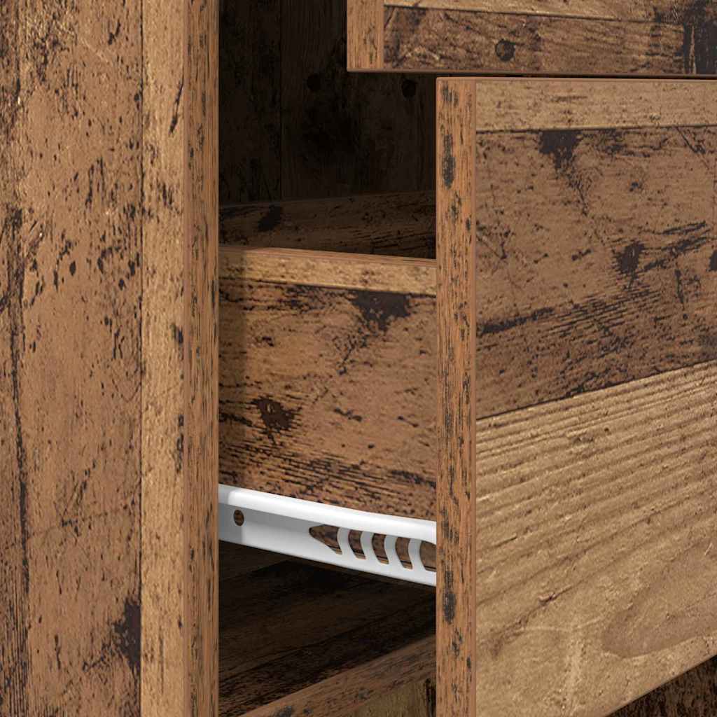 Boekenkast Oud hout 40 x 35 x 180 cm Bewerkt hout is nu te koop bij PeponiXL, paradijselijk wonen!