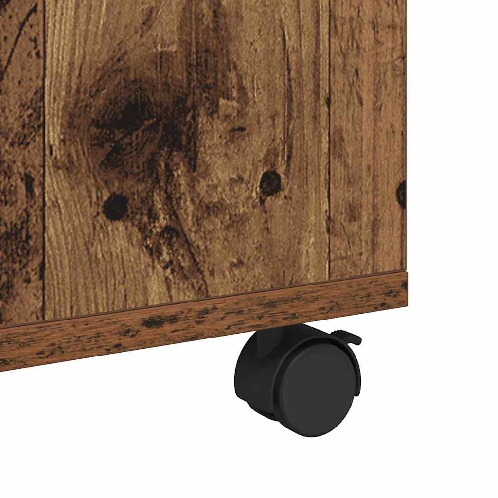 Salontafel met lade Oudhout 75 x 75 x 38 cm Bewerkt hout is nu te koop bij PeponiXL, paradijselijk wonen!