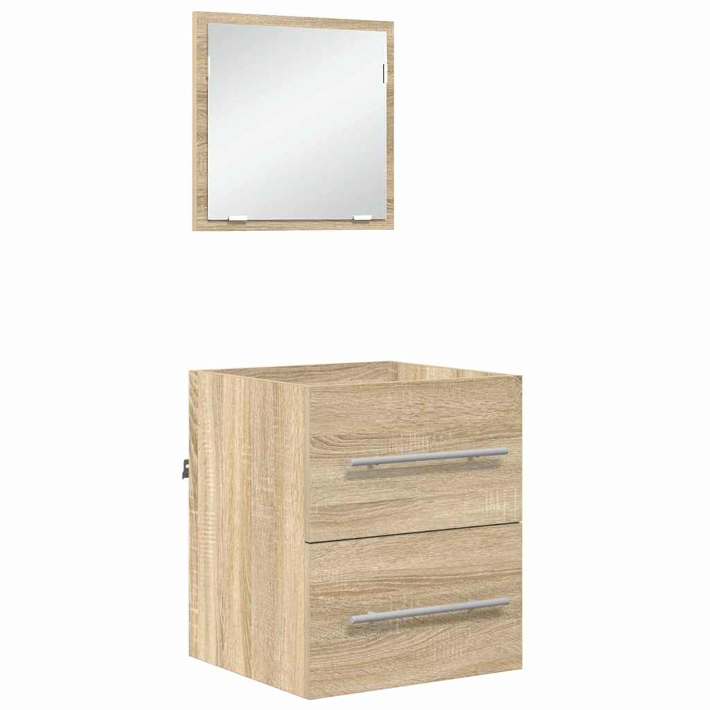 Badkamermeubelset met lade met opslag Bruin 41 x 38,5 x 48 cm is nu te koop bij PeponiXL, paradijselijk wonen!