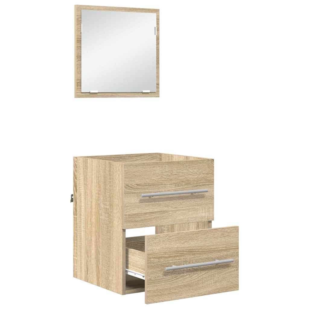 Badkamermeubelset met lade met opslag Bruin 41 x 38,5 x 48 cm is nu te koop bij PeponiXL, paradijselijk wonen!