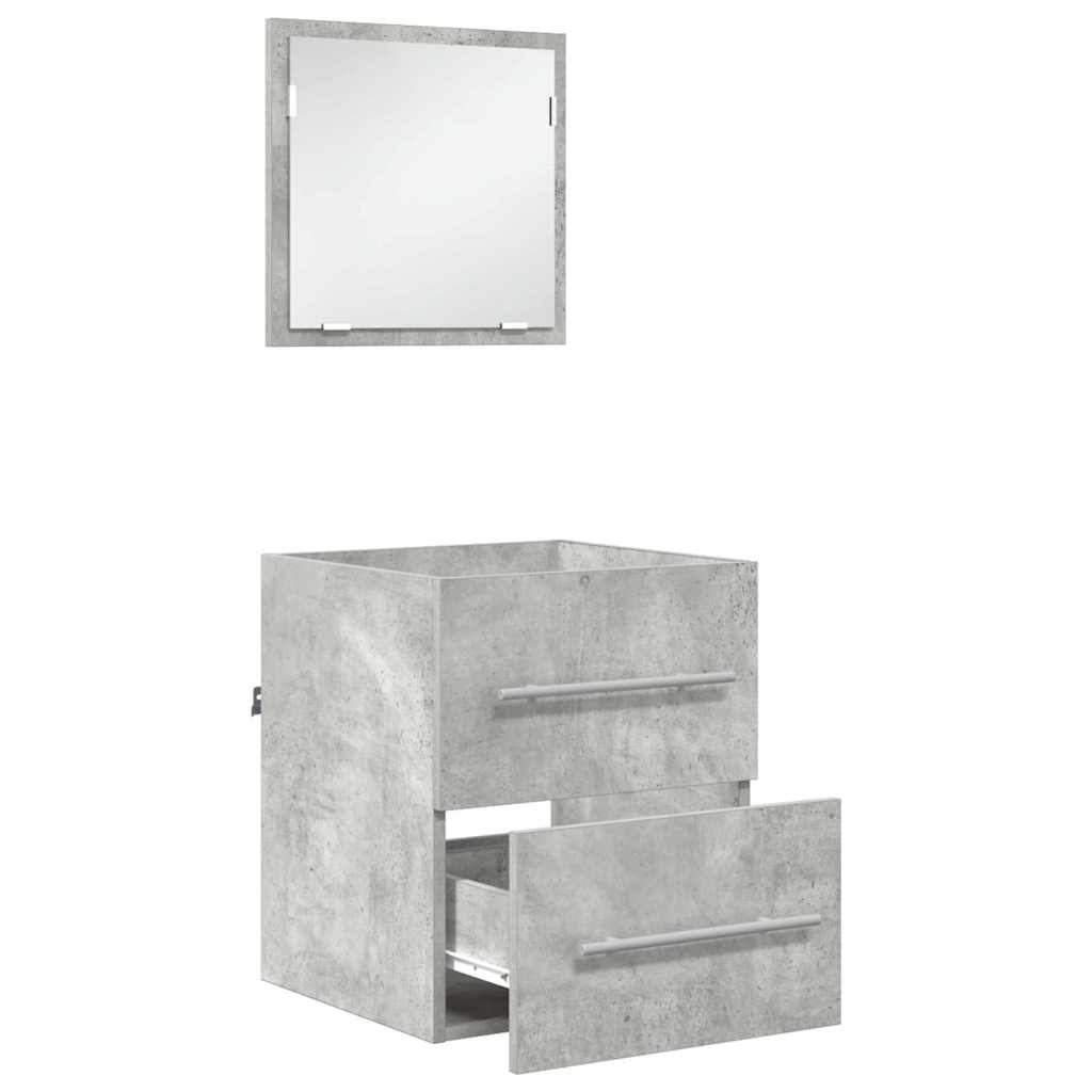 Badkamermeubelset met lade met opslag Grijs 41 x 38,5 x 48 cm is nu te koop bij PeponiXL, paradijselijk wonen!