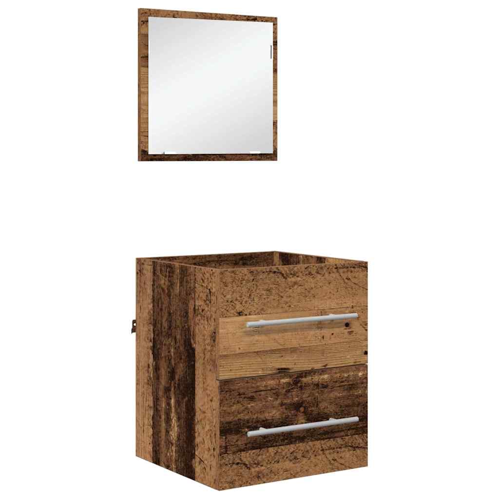 Badkamermeubelset met lade met opslag Bruin 41 x 38,5 x 48 cm is nu te koop bij PeponiXL, paradijselijk wonen!