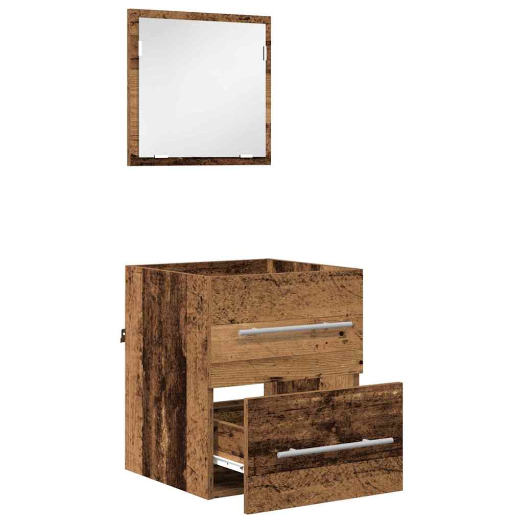 Badkamermeubelset met lade met opslag Bruin 41 x 38,5 x 48 cm is nu te koop bij PeponiXL, paradijselijk wonen!