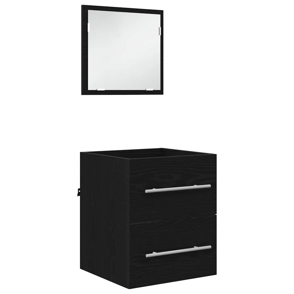 Badkamermeubelset met lade met opslag Zwart 41 x 38,5 x 48 cm is nu te koop bij PeponiXL, paradijselijk wonen!