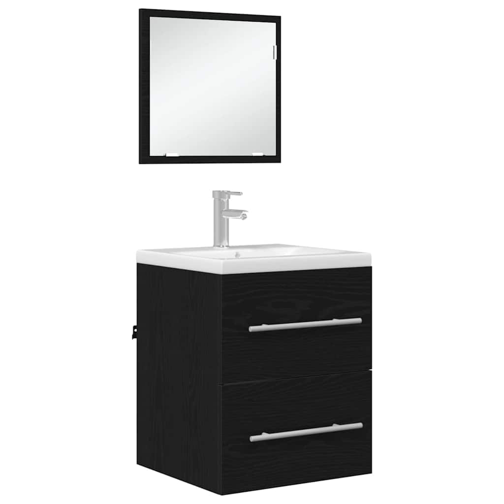 Badkamermeubelset met lade met opslag Zwart 41 x 38,5 x 48 cm is nu te koop bij PeponiXL, paradijselijk wonen!