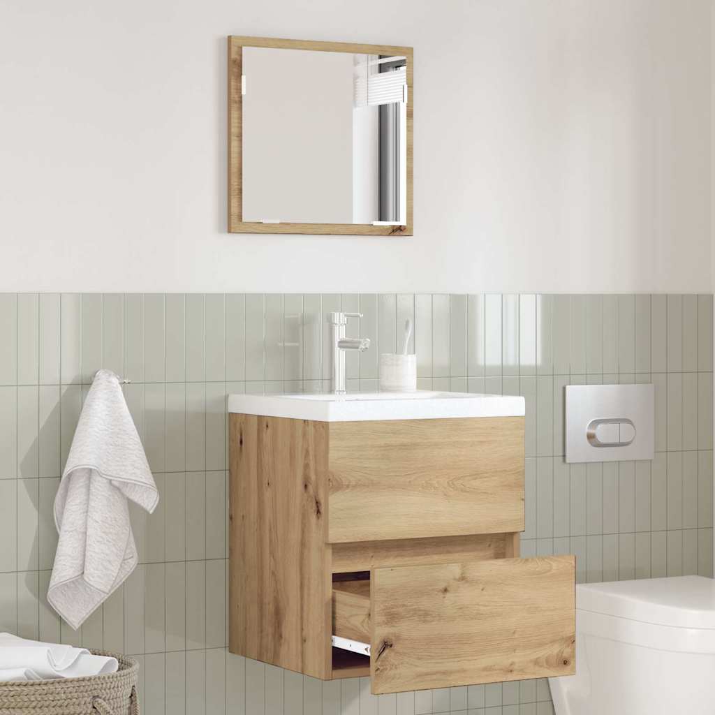 Badkamerkast Artisan Eiken 41 x 38,5 x 45 cm Bewerkt hout is nu te koop bij PeponiXL, paradijselijk wonen!