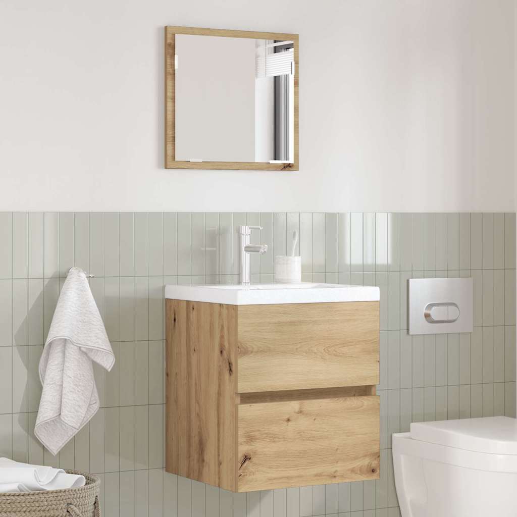 Badkamerkast Artisan Eiken 41 x 38,5 x 45 cm Bewerkt hout is nu te koop bij PeponiXL, paradijselijk wonen!