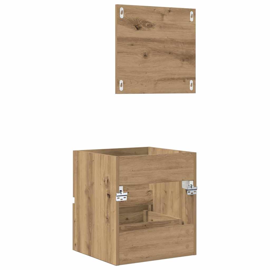Badkamerkast Artisan Eiken 41 x 38,5 x 45 cm Bewerkt hout is nu te koop bij PeponiXL, paradijselijk wonen!