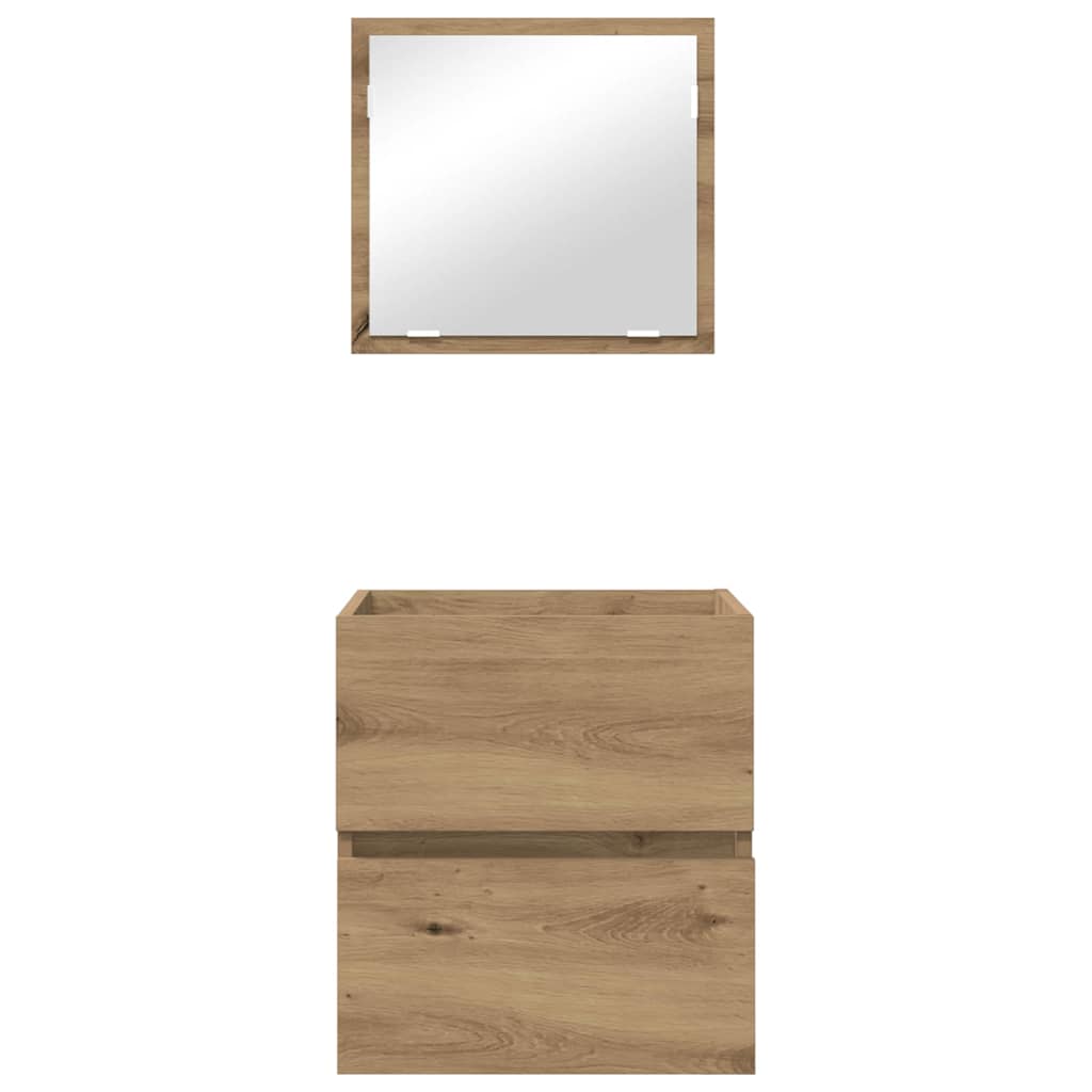 Badkamerkast Artisan Eiken 41 x 38,5 x 45 cm Bewerkt hout is nu te koop bij PeponiXL, paradijselijk wonen!