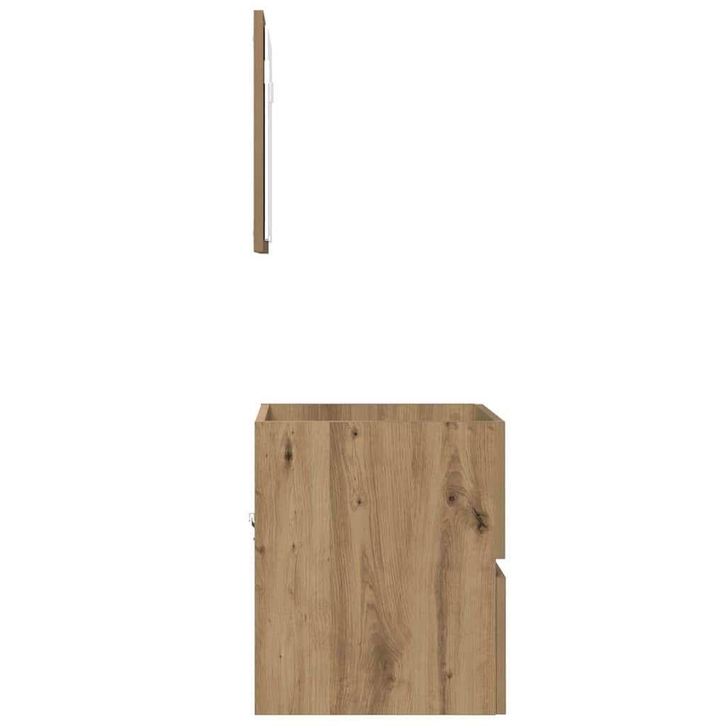 Badkamerkast Artisan Eiken 41 x 38,5 x 45 cm Bewerkt hout is nu te koop bij PeponiXL, paradijselijk wonen!