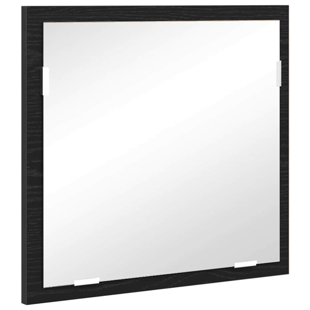 Badkamerkast Zwart Eiken 41 x 38,5 x 45 cm Bewerkt hout is nu te koop bij PeponiXL, paradijselijk wonen!
