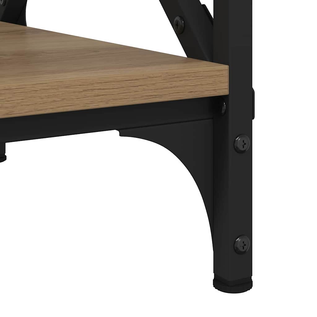 Salontafel artisanaal eikenkleurig 80 x 45 x 45.5 cm is nu te koop bij PeponiXL, paradijselijk wonen!