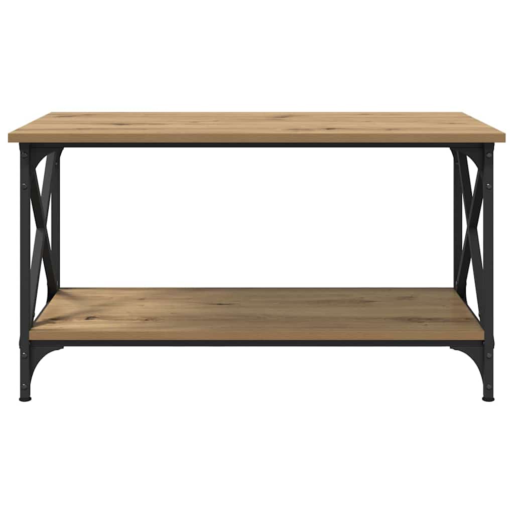 Salontafel artisanaal eikenkleurig 80 x 45 x 45.5 cm is nu te koop bij PeponiXL, paradijselijk wonen!