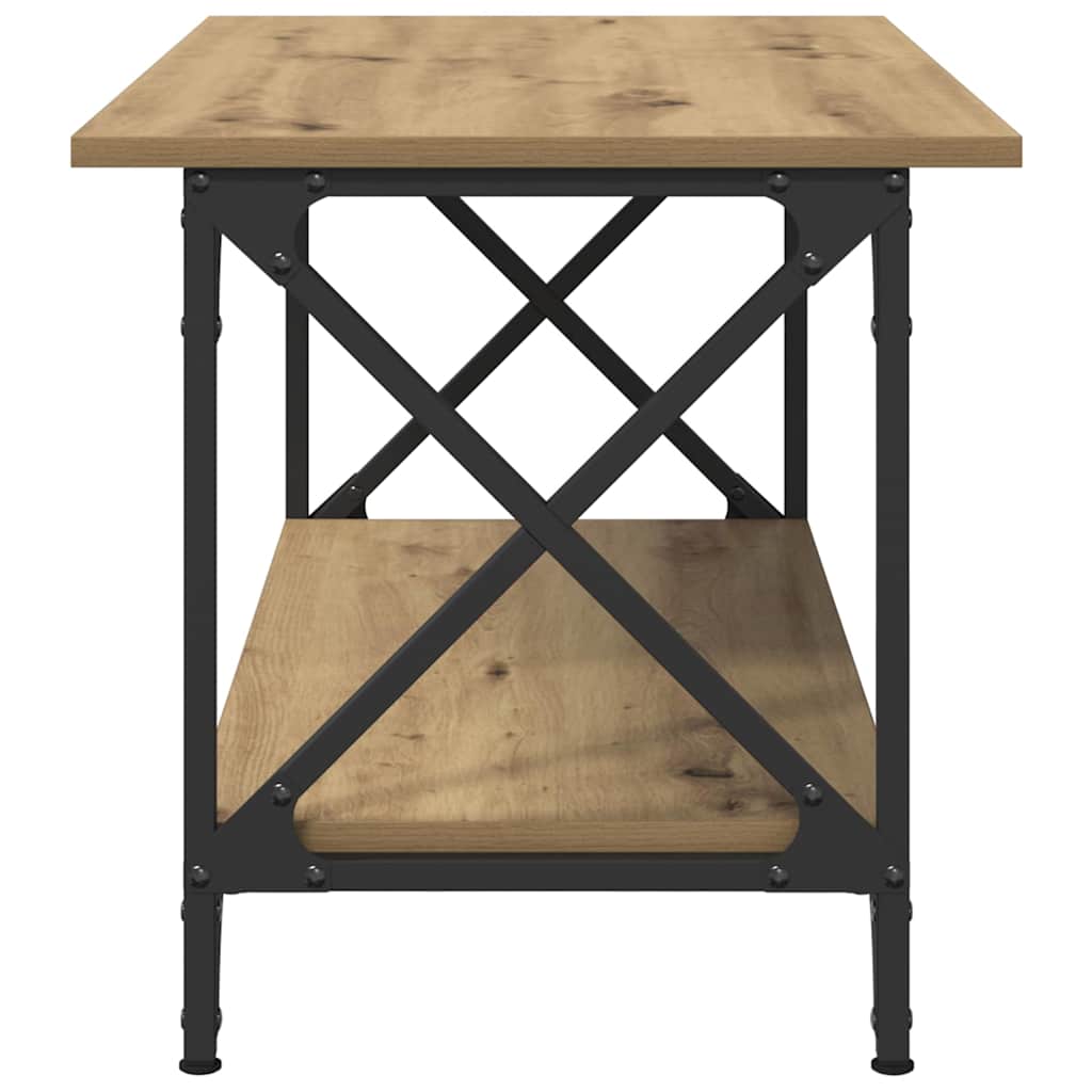 Salontafel artisanaal eikenkleurig 80 x 45 x 45.5 cm is nu te koop bij PeponiXL, paradijselijk wonen!