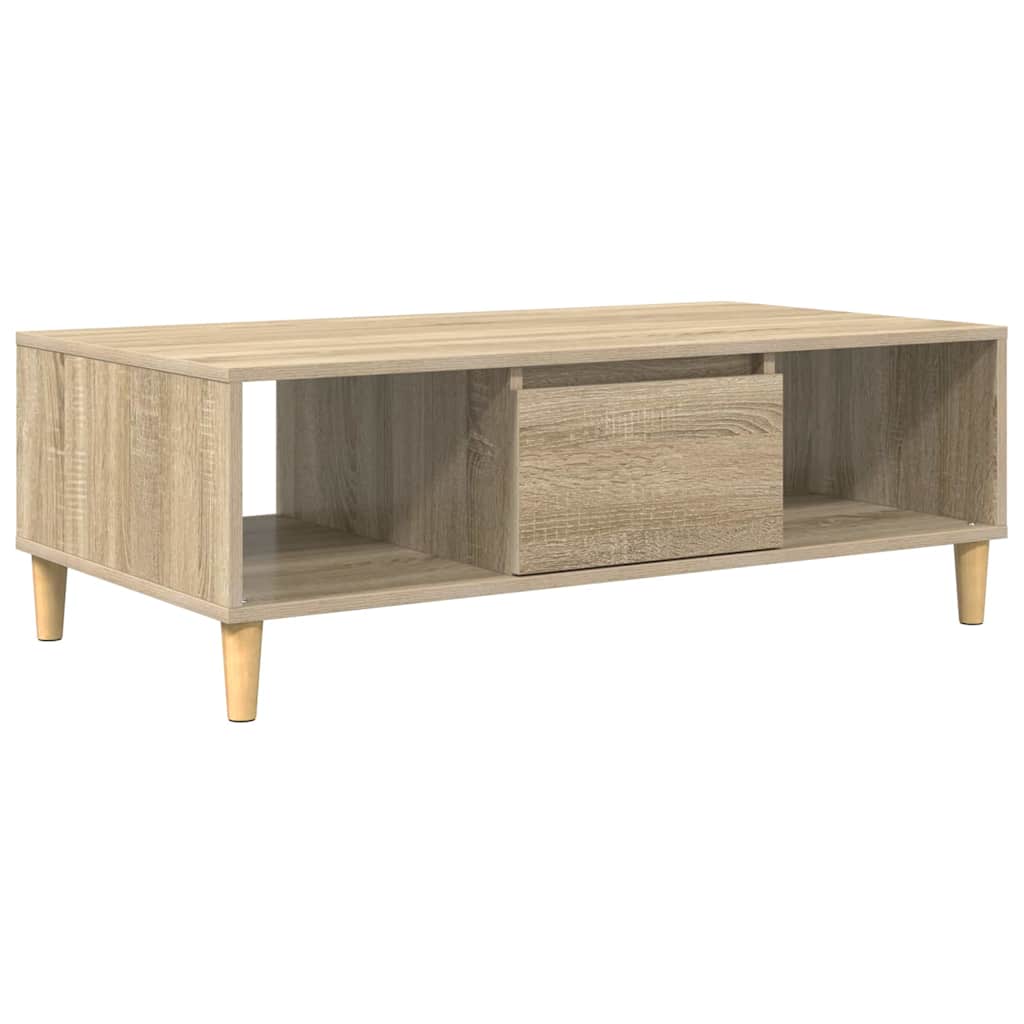 Salontafel Sonoma Eiken 102 x 55 x 35 cm Bewerkt hout is nu te koop bij PeponiXL, paradijselijk wonen!
