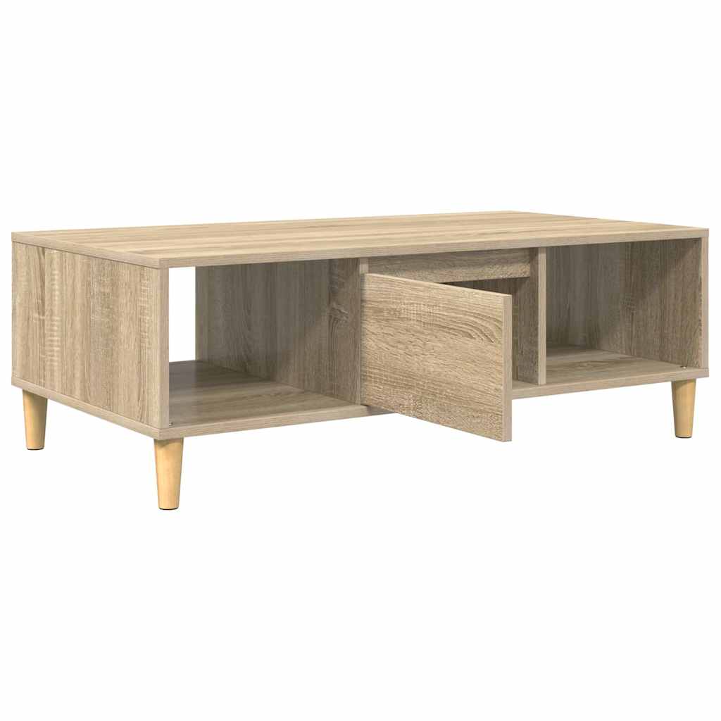 Salontafel Sonoma Eiken 102 x 55 x 35 cm Bewerkt hout is nu te koop bij PeponiXL, paradijselijk wonen!