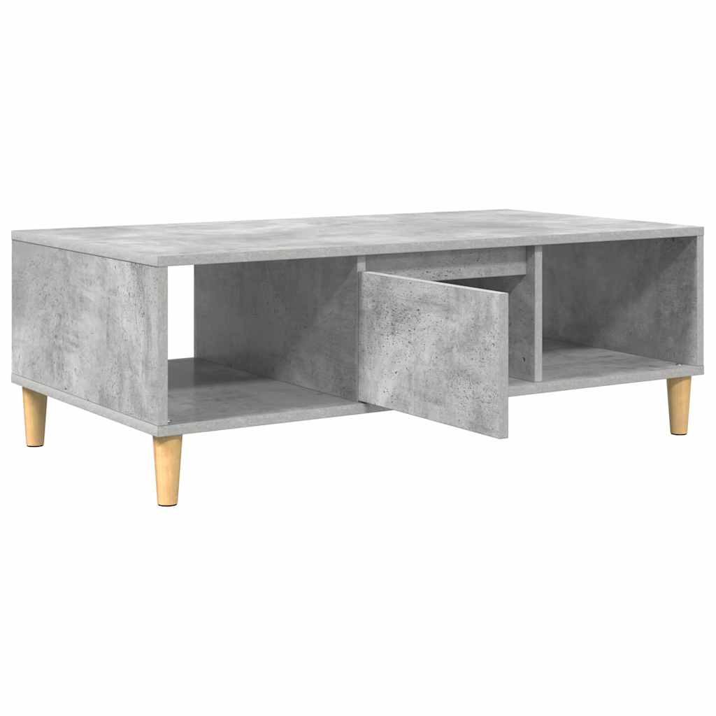 Salontafel Beton Grijs 102 x 55 x 35 cm Bewerkt hout is nu te koop bij PeponiXL, paradijselijk wonen!