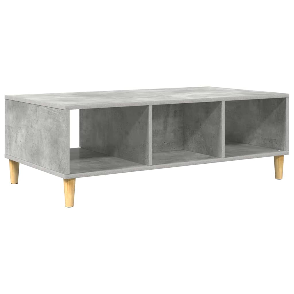 Salontafel Beton Grijs 102 x 55 x 35 cm Bewerkt hout is nu te koop bij PeponiXL, paradijselijk wonen!