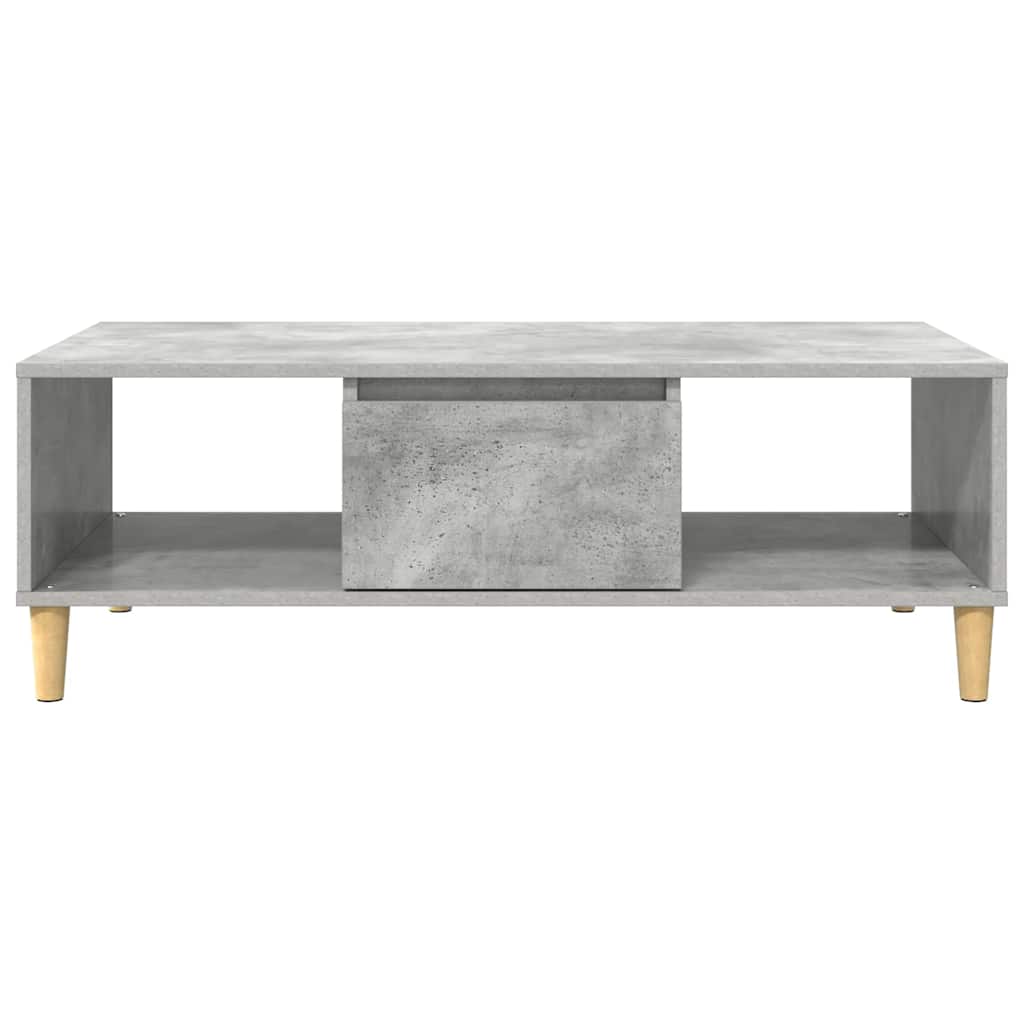 Salontafel Beton Grijs 102 x 55 x 35 cm Bewerkt hout is nu te koop bij PeponiXL, paradijselijk wonen!