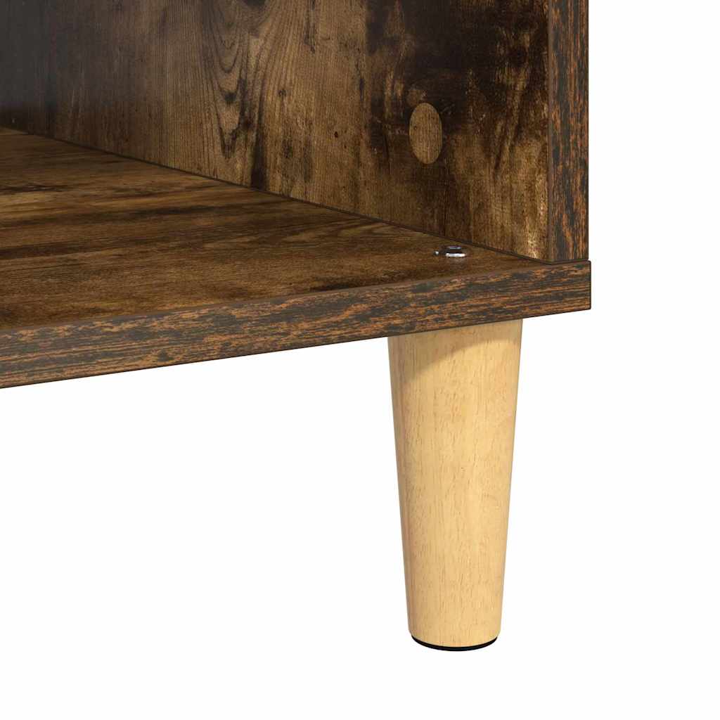 Salontafel Gerookt eiken 102 x 55 x 35 cm Bewerkt hout is nu te koop bij PeponiXL, paradijselijk wonen!