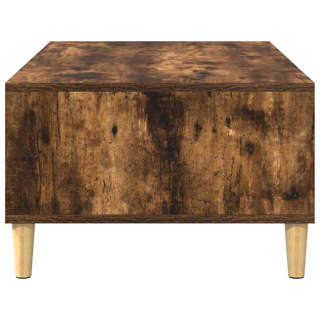 Salontafel Gerookt eiken 102 x 55 x 35 cm Bewerkt hout is nu te koop bij PeponiXL, paradijselijk wonen!